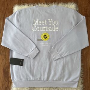 Lululemon Men’s 2XL Steady State Crewneck Sweatshirt Tennis Graphic Fleece Lined